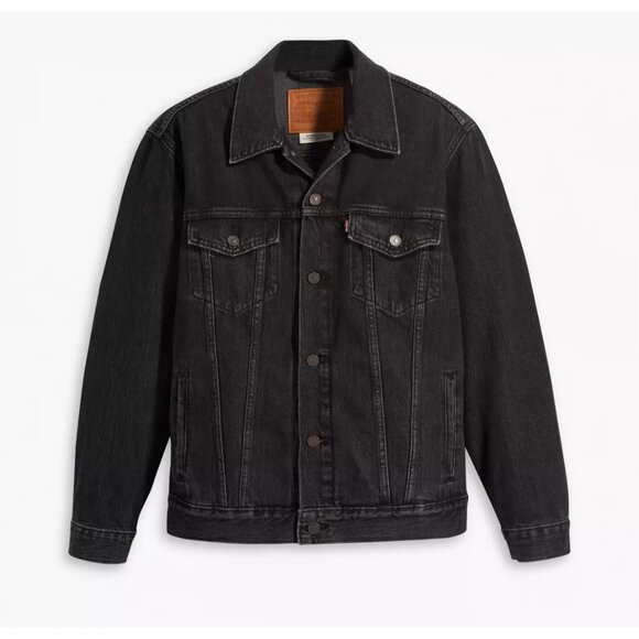 Levi's Men's Relaxed Fit Sherpa Trucker Jacket Superior Black XS A57820000